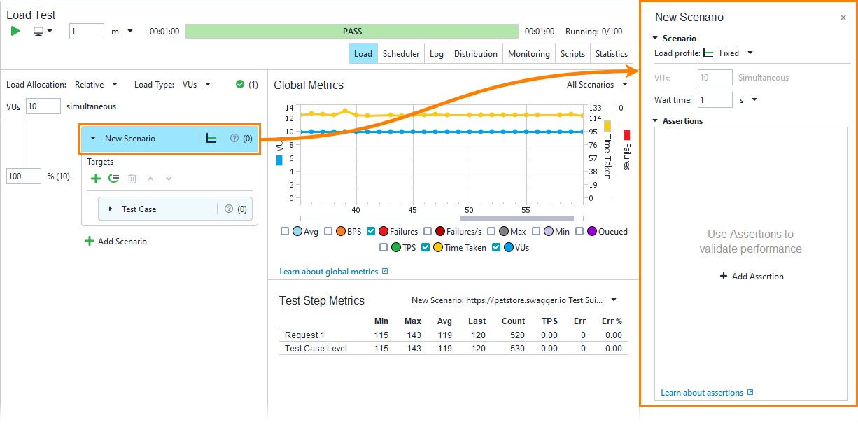 API load testing with ReadyAPI: The New Scenario Editor
