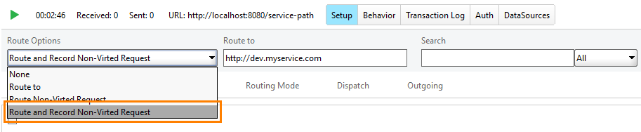 Service virtualization and API testing: Recording requests
