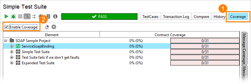 Coverage testing of web services: Enable coverage testing