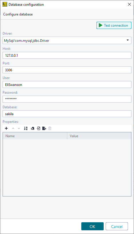 ReadyAPI: The JDBC connection options in the Environments editor ReadyAPI: The JDBC connection options in the Environments editor