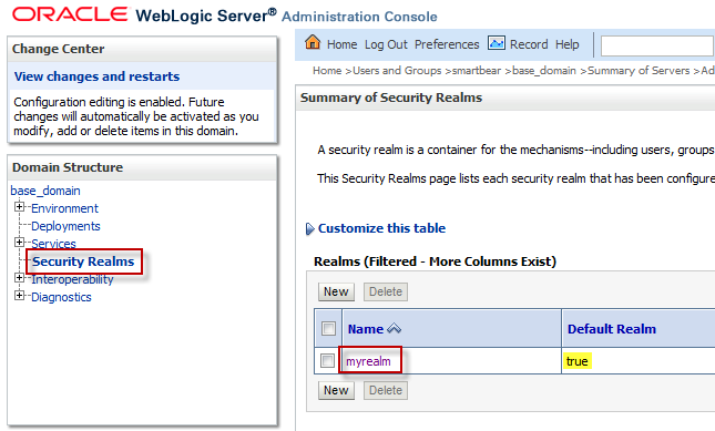 API load testing with ReadyAPI: Weblogic security realms