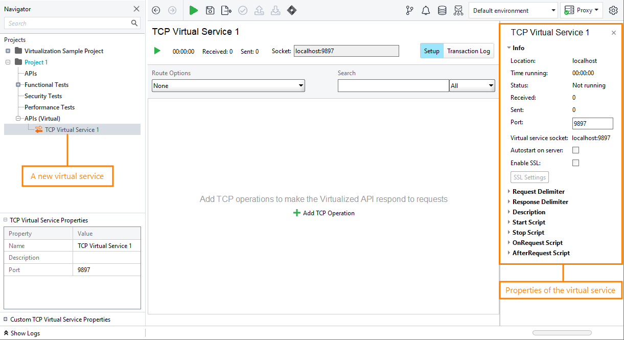 A new virtual service and its properties