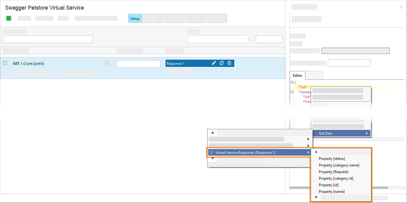 Inserting data source property into the response