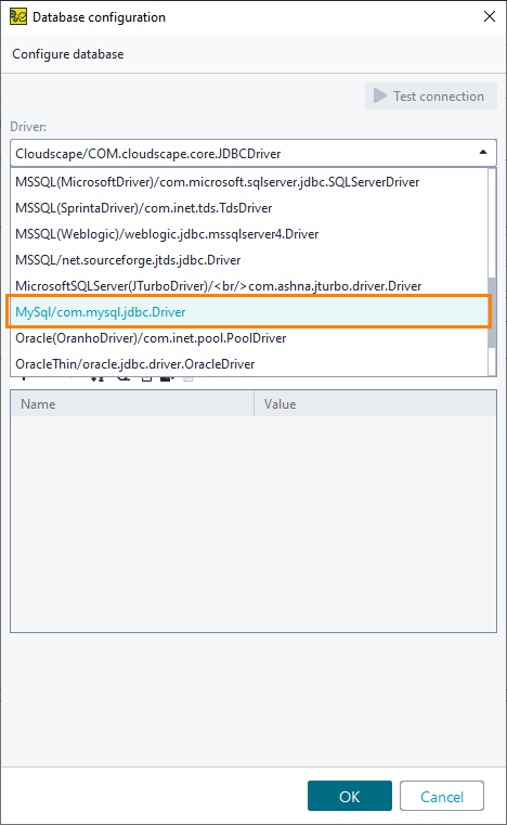 ReadyAPI: Selecting the MySQL driver