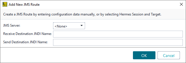 JMS service virtualization and API testing: Adding a new JMS route to a JMS virtual service manually