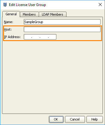 Empty General Tab