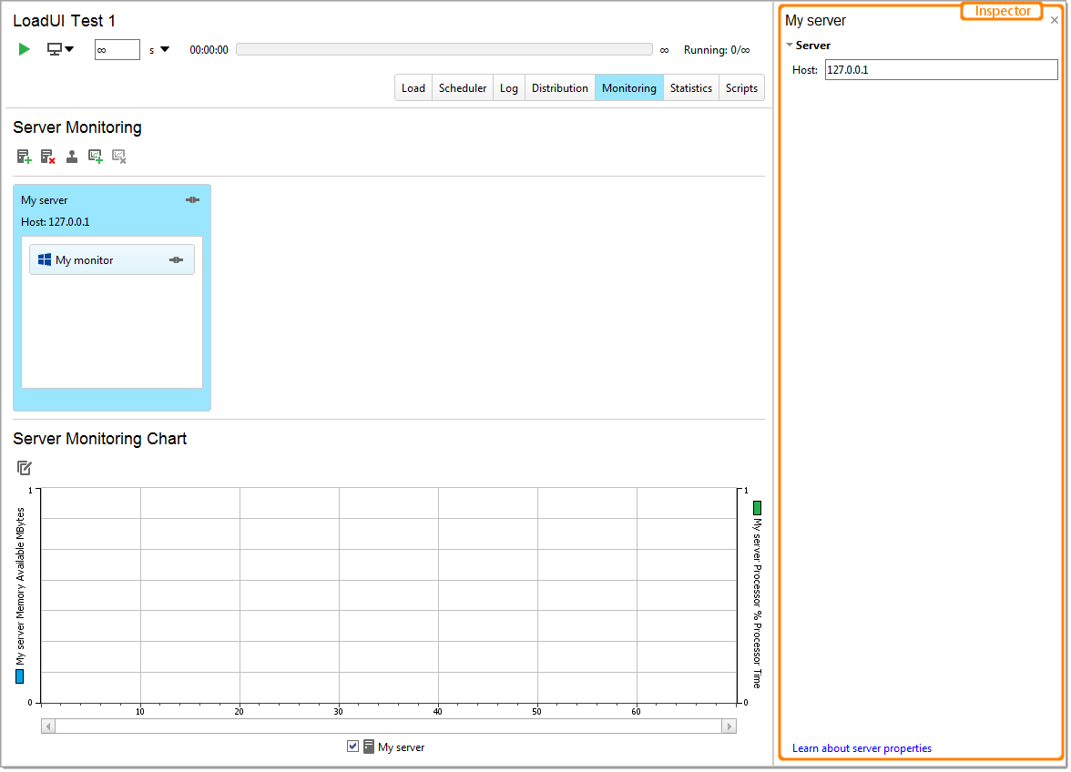 API load testing with ReadyAPI: The Server Property Inspector
