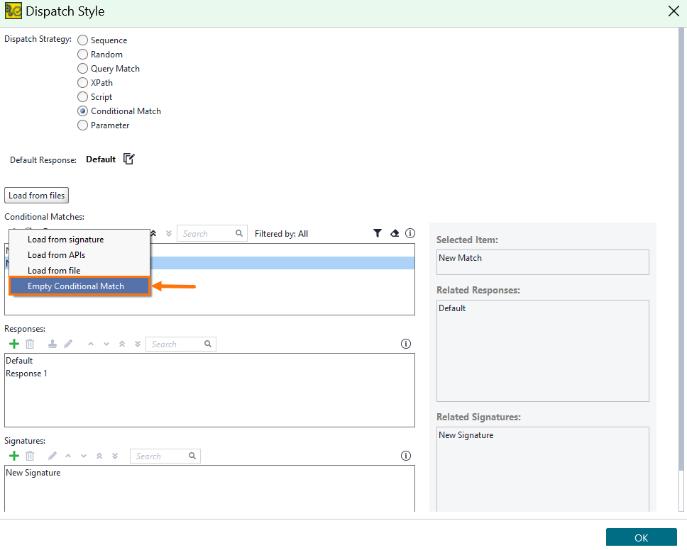 Selecting empty conditional match