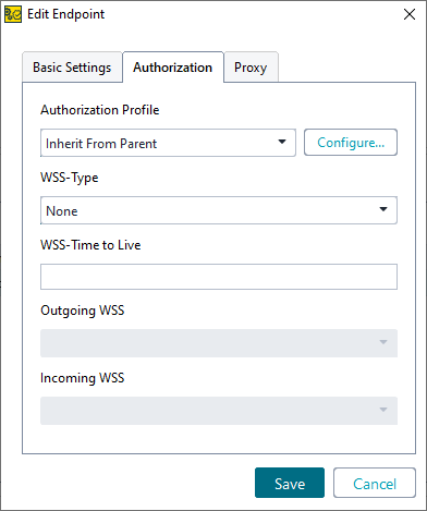 Environments in ReadyAPI: Authorization options in the Endpoints & Environments editor Environments in ReadyAPI: Authorization options in the Endpoints & Environments editor