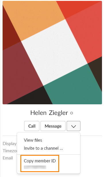 User ID in Slack
