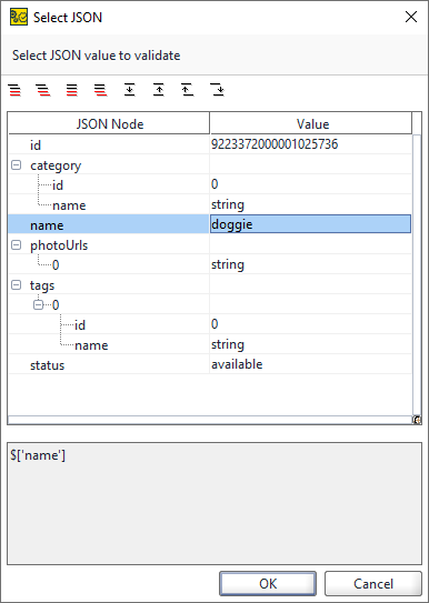 ReadyAPI: Selecting an element for JSONPath expression
