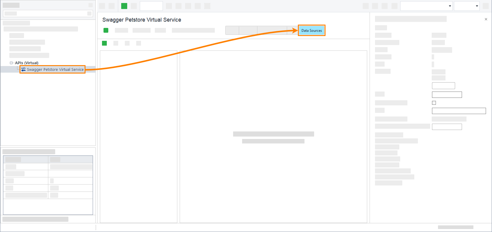 Opening Data Source page in ReadyAPI Virtualization