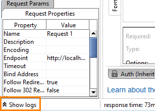 Update Logs button