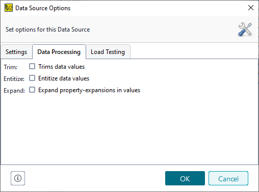 Data Processing Settings Data Processing Settings