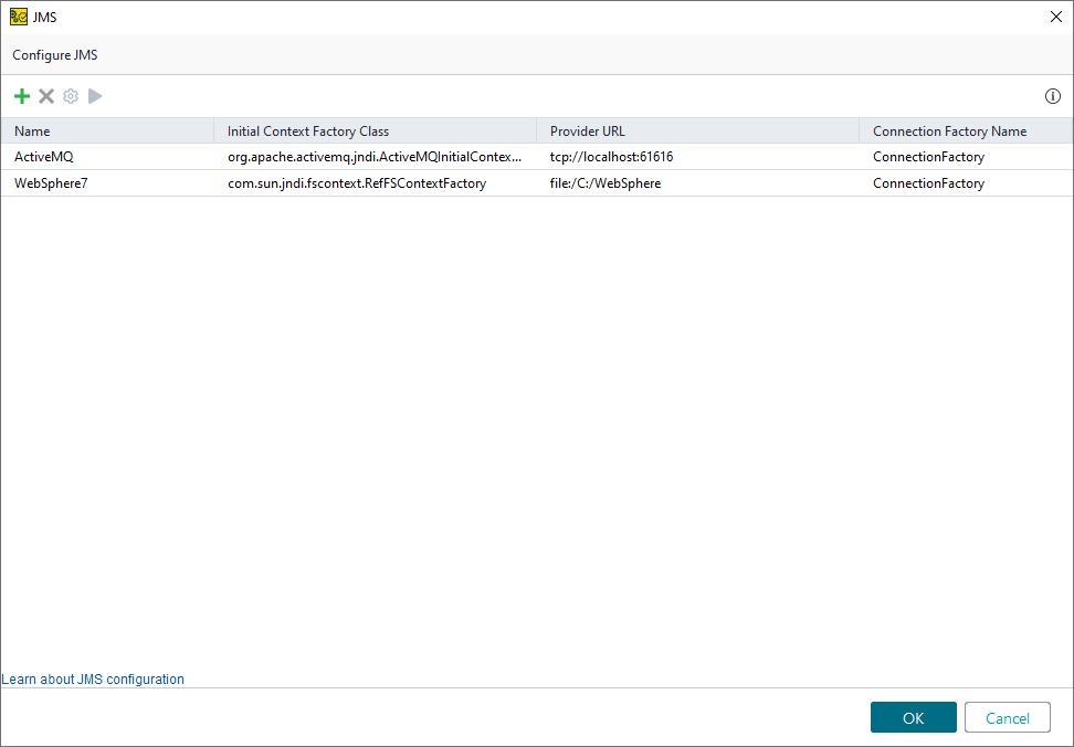 JMS testing: List of JMS servers