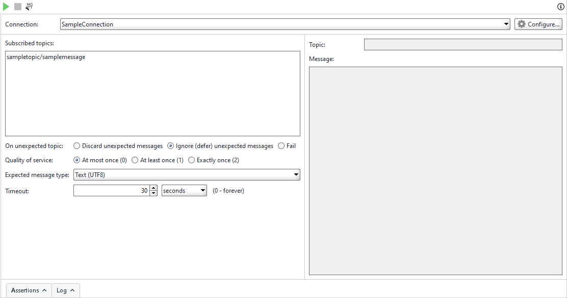 ReadyAPI: Editing the list of subscribed topics