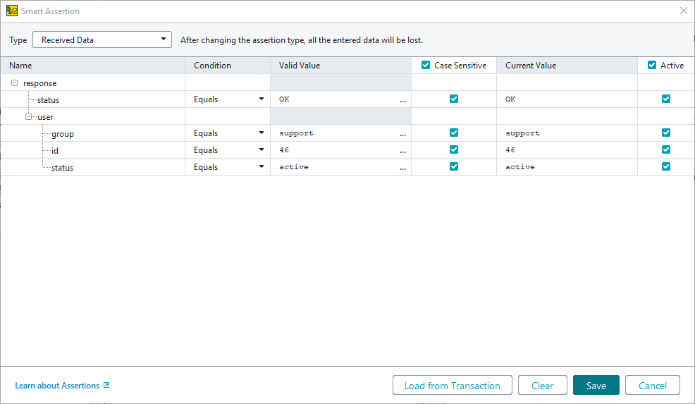 Functional API testing: Smart Assertion