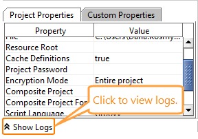 Show Logs Show Logs