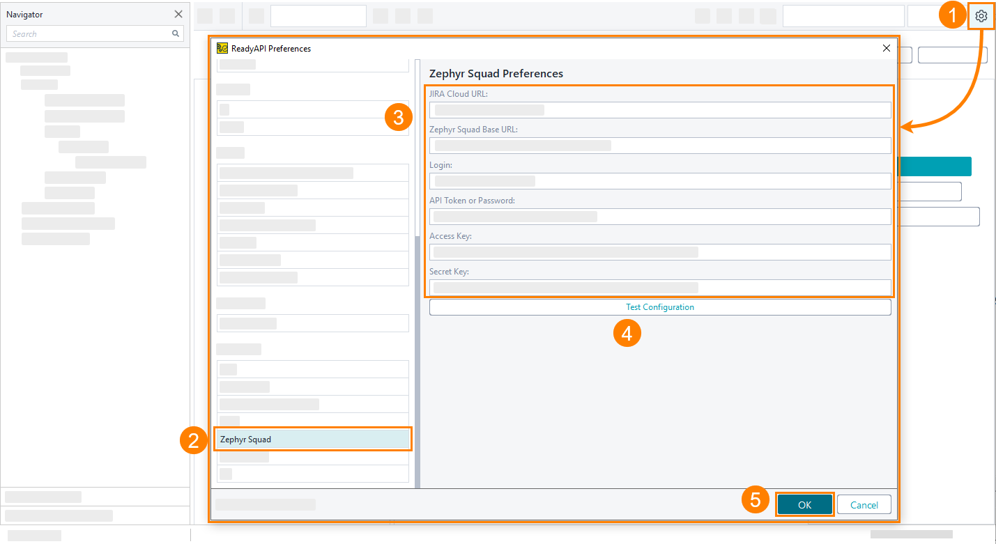 Zephyr Squad integration: ReadyAPI preferences