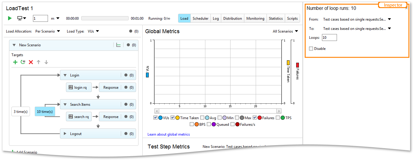 API load testing with ReadyAPI: Modifying Loop Properties