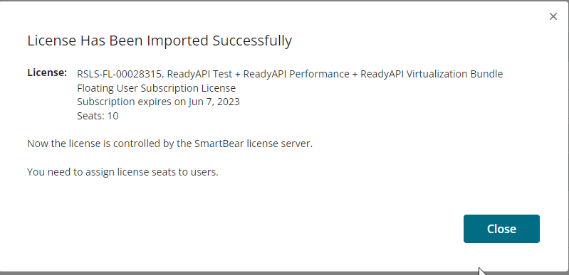 SLM Import Fingerprint Success