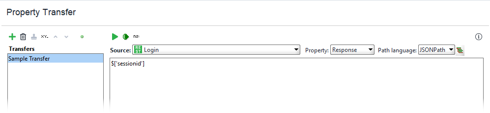 Configured property transfer Configured property transfer