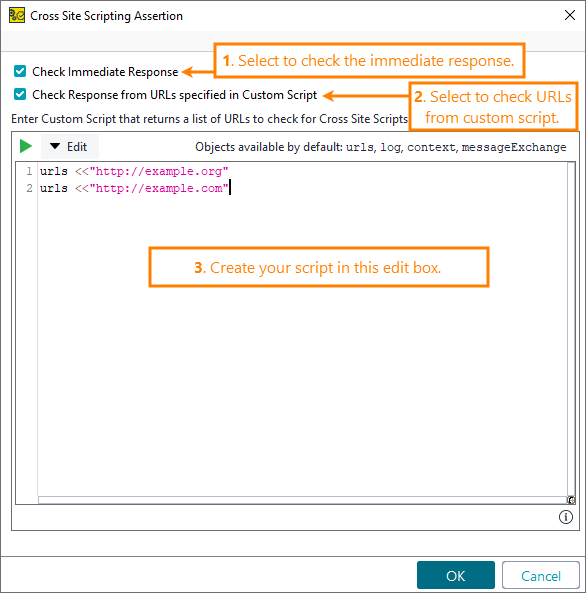 ReadyAPI: Configuring the Cross Site Scripting assertion