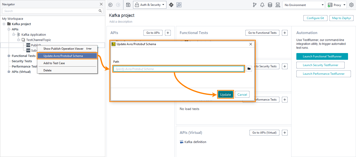 Update Kafka schema